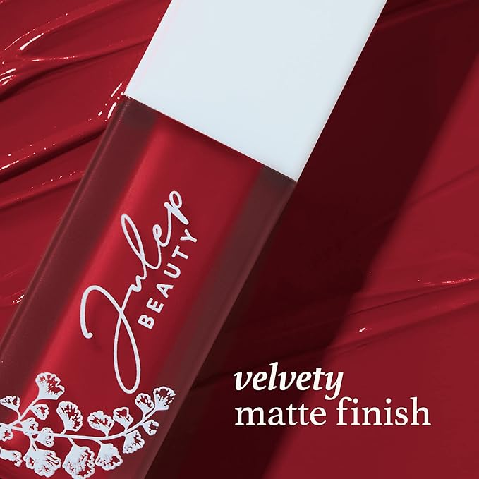 Julep With a Trace Retractable Creamy Long-Lasting Lip Liner, Black Cherry & It's Whipped Matte Lip Mousse, Raspberry Fluff