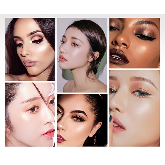 Professional Makeup Cream Contour Palette, Joyeee 8 Colours Concearler Full Coverage & Makeup Brush Set Contour Concearler Palette Contouring Face Make Up Gift for Women Girls