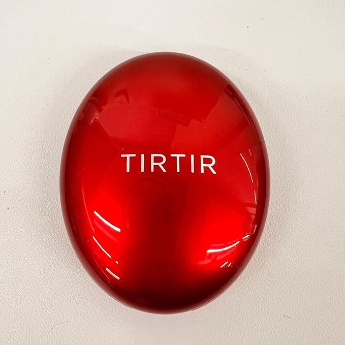 TIRTIR Mask Fit Red Cushion Foundation | Full coverage, Weightless, Skin fit, Satin Glow Finish, Korean Makeup, beauty, Tattoo cover up, Buildable (#34W Toffee, 0.63 Fl Oz)