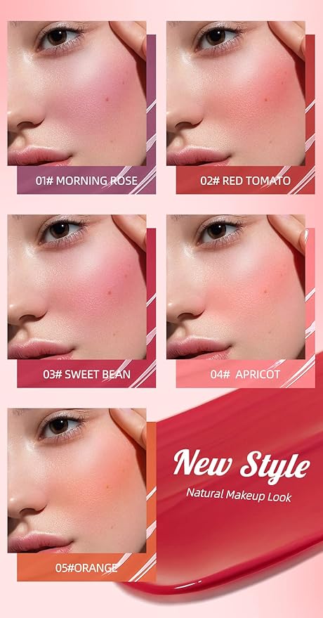 Liquid Blush Makeup, Weightless and Blendable Liquid Blush Wand for Cheeks - Long-Lasting Skin Tint Makeup with Natural-Looking, Radiant Glow - Perfect for Creating Soft and Healthy Flush (01# MORNING ROSE)