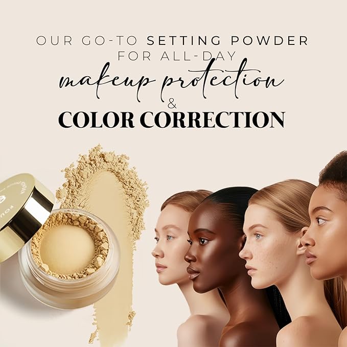 bellapierre Banana Setting Powder | Lightweight Color-Correcting Powder with All Day Makeup Protection | Eliminates Blotchiness and Dark Under-Eye Circles | Talc-Free | Matte Tint - Original - 0.14 Oz