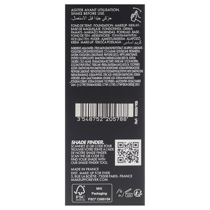 HD Skin Hydra Glow - 1N06 Porcelain by Make Up For Ever for Women - 1 oz Foundation