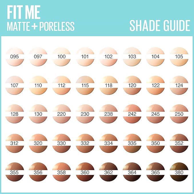 Maybelline New York Fit Me Matte & Poreless Foundation 100 Warm Ivory 30ml