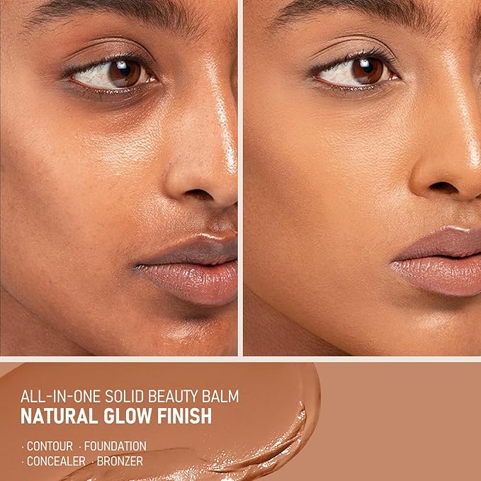 KYDA Tinted Moisturizer Stick, Solid Serum for Boost Skin Tint, Tinted Foundation Stick, Solid Beauty Balm for Contour Concealer, Sheer to Light Cover, Lightweight Blendable, 03