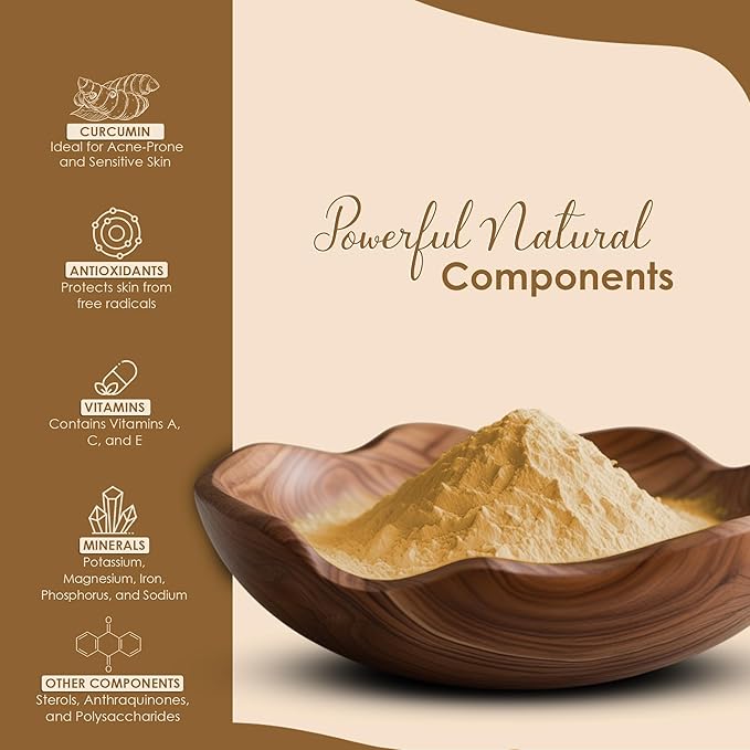 White Turmeric Powder by mi Nature | Kachur, Curcuma zeodaria,Poolankilangu| 227g(8 oz) (0.5 lb) | Does not Stain | White Turmeric for face and Skin | 100% Natural| from India