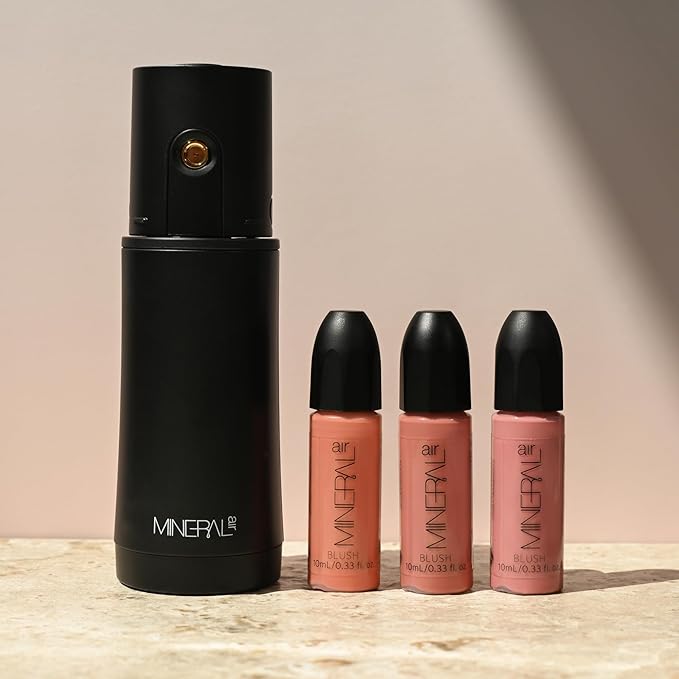 Mineral Air Complexion and Blush Kit | Flawless Mineral Foundation & Blush Application (Espresso)