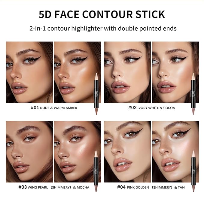 MAEPEOR Face Makeup Kit 5D Perfect Face Full Kit Contour Lipliner and Eyeliner Longlasting and Waterproof Face Makeup Set For Girls Women (Set 02)