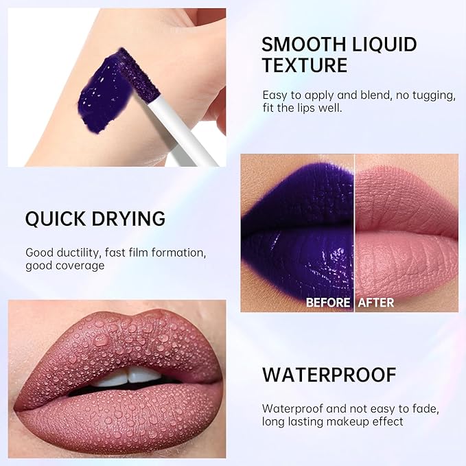 Peel Off Lip Liner and Lip Stain Set, Matte Lip Combo Set Brown Lips Liners Nude Pink Lip Tint for Gradient Plumping Big Lips Long Lasting Waterproof Liquid Tattoo Lip Gloss Kit Makeup