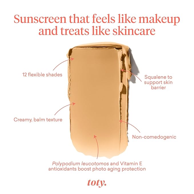 Toty by Sofia Vergara - Ilumina CC Creamy Compact SPF 50+ Mineral Broad Spectrum Sunscreen for Face + Ilumina Brush - CC cream foundation with spf 50 - MAKEUP - 2C Bundle