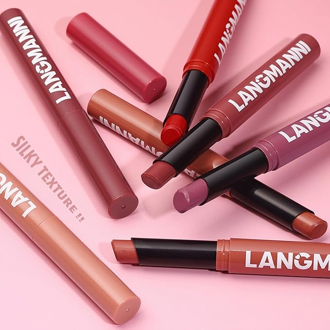Matte Lipstick - Non-Sticky, Long-Lasting & Waterproof Lipstick for Women, Richly Pigmented, Hydrating Lip Makeup with Smudge-Proof Formula, 1 Count, 0.07oz