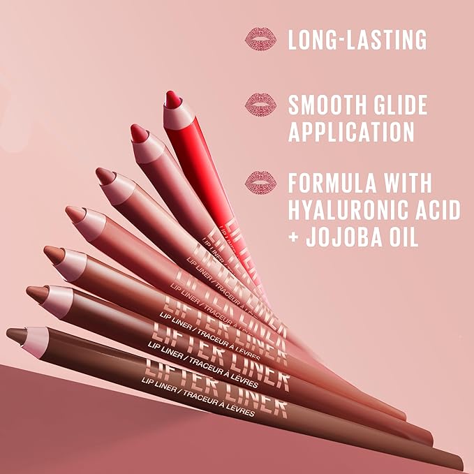 Maybelline Lifter Gloss and Lifter Liner Bundle, Lip Gloss and Lip Liner in Shades Ice and Line Leader, Pack of 2