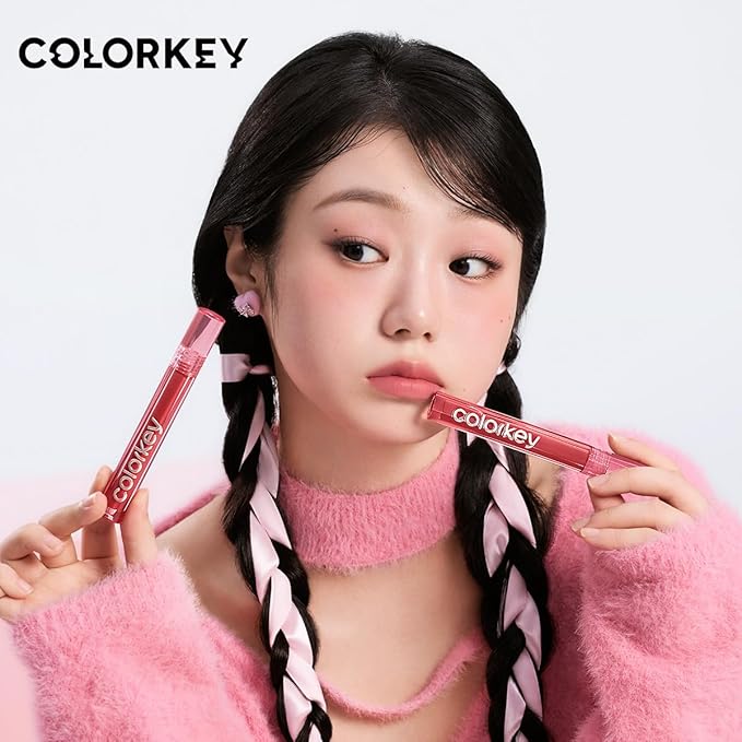 COLORKEY Airy Velvet Lip Tint, Matte Finishs, Longwear Rich Lip Colors, non-sticky, Creamy Soft Texture, Waterproof Lip Stain, Matte hydration, non-drying. Velvety finish (B605 Cinnamon Peach, 3g)