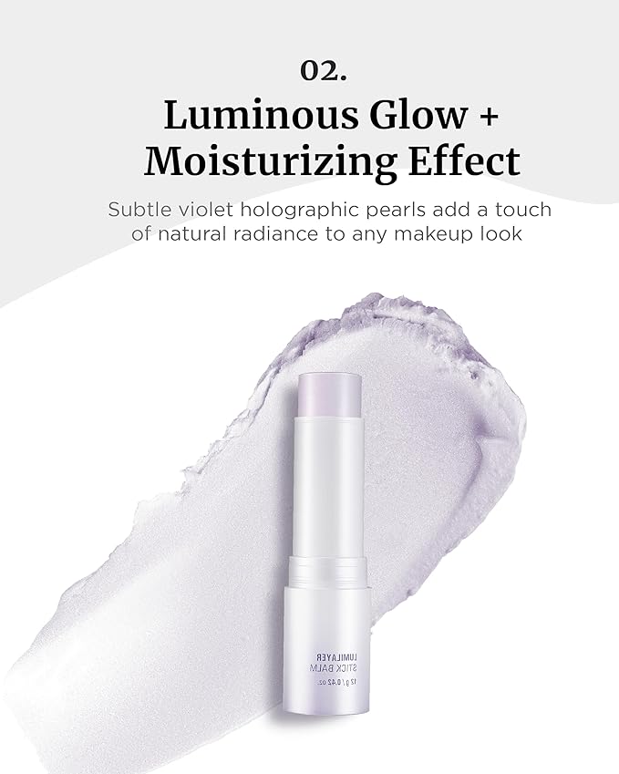 VDL Lumilayer Glow Stick Balm - Highlighter for Radiant Complexion. Lit-from-Within Glow. Stick-Type Luminizing Balm (0.42 oz) | Korean Makeup