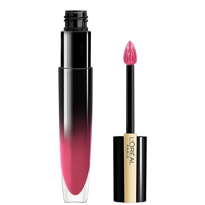 L'Oreal Paris Brilliant Signature Shiny Lip Stain Lipstick, Be Cheerful 0.21 Fl Oz.