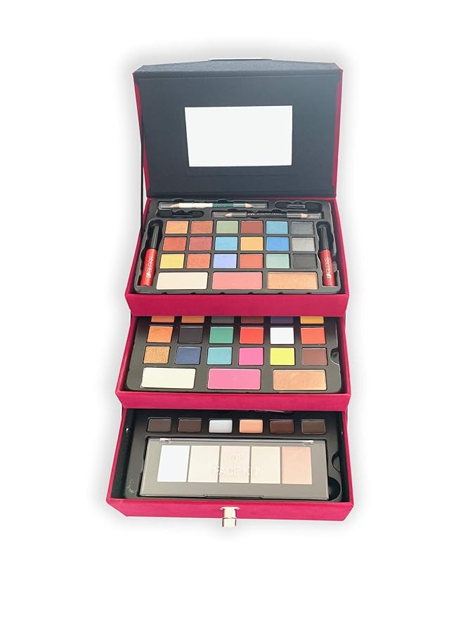 All In One Makeup Kit (Eyeshadow, Blushes, Powder, Lipstick & More) Holiday Gift Set (LightPink)