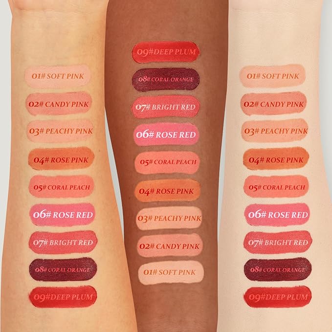 Cream Blush, Matte Moisturizing Makeup Effect, Long-Lasting, Easy to Apply, Anti-smudge, Natural Makeup, Cream Blush Suitable For Women in Various Occasions-06 Rose Red