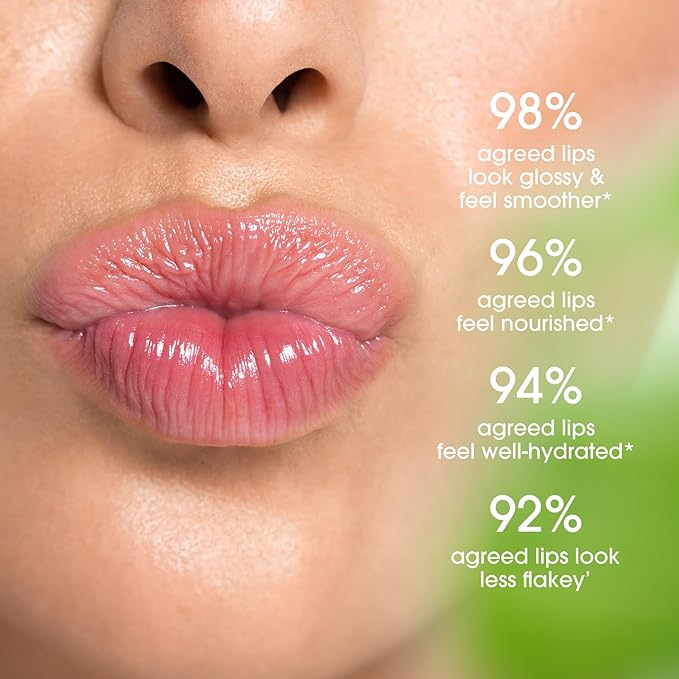 Jolilab 1Pcs Aloe Vera Lip Balm Lip Gloss, Long Lasting Hydrating Lip Care Nutritious Lip Oil Plumper Lip Balm Moisturizer Lip Makeup Set for Gilrs and Women(1Pcs)