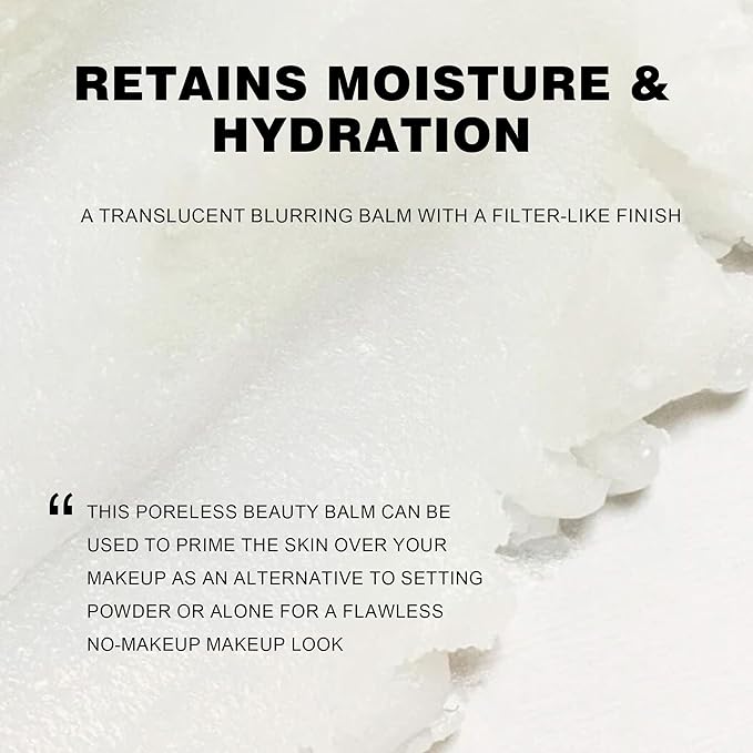 Blurring Balm Powder, Setting Translucent Foundation Primers, Oil Control Concealer Pressed Cream Waterproof Sweatproof Making Long Lasting Makeup Primer (#02 Sky, 0.16 oz)