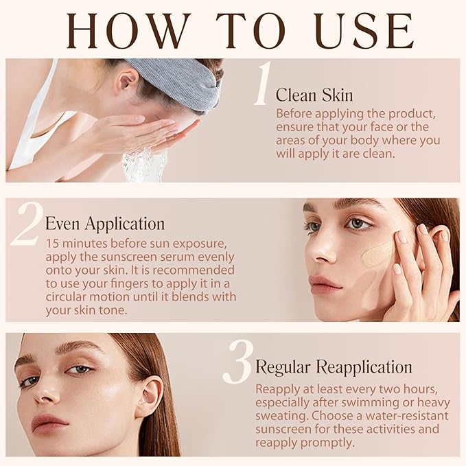 Foundation 4 in 1 - SPF 50 Sunscreen Serum Medium Coverage Concealers Waterproof & Longwearing Deep Hydration Color Changing Foundation Liquid Makeup Base Concealer for All Skin