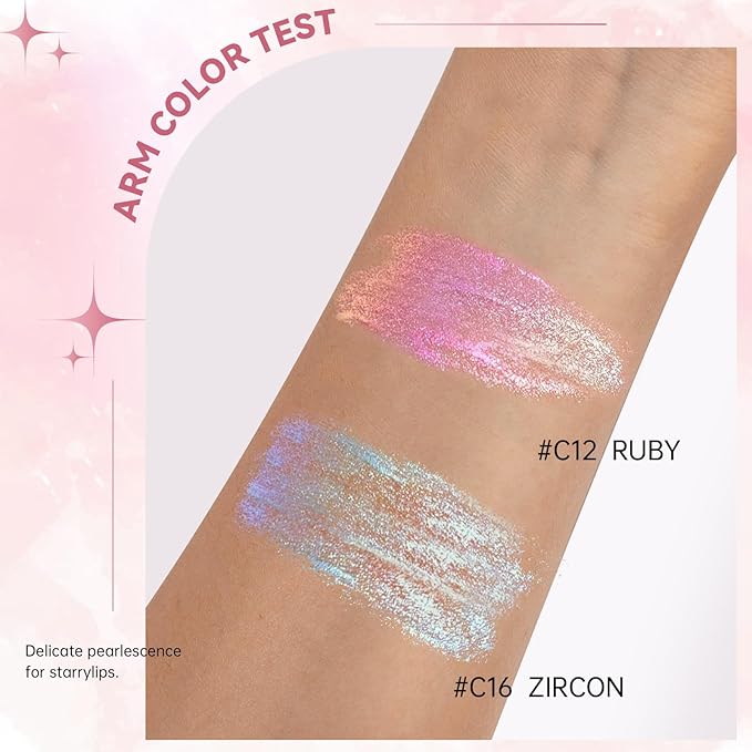Glitter 2 in 1 Lip Liner and Chameleon Lip Gloss Combo, Gradient Dark Brown Lipstick Plumping Lip Pencil Sparkly Liquid Lip Stain Set, Moisturizing Smooth High Shine Lip Combo Lip Makeup