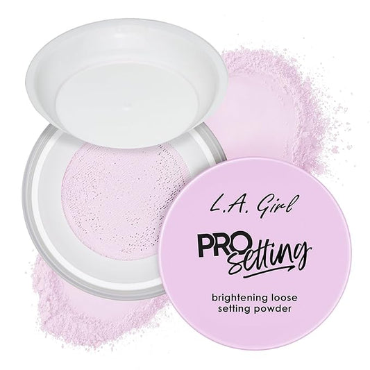 L.A. Girl Pro Setting Brightening Loose Setting Powder, Purple GLP740