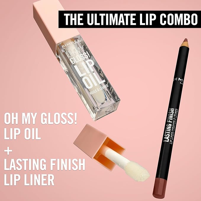 Rimmel Lasting Finish 8HR Soft Lip Liner Pencil - Vibrant, Blendable Formula to Lock Lipstick in Place for 8 Hours - 725 Tiramisu, .04oz