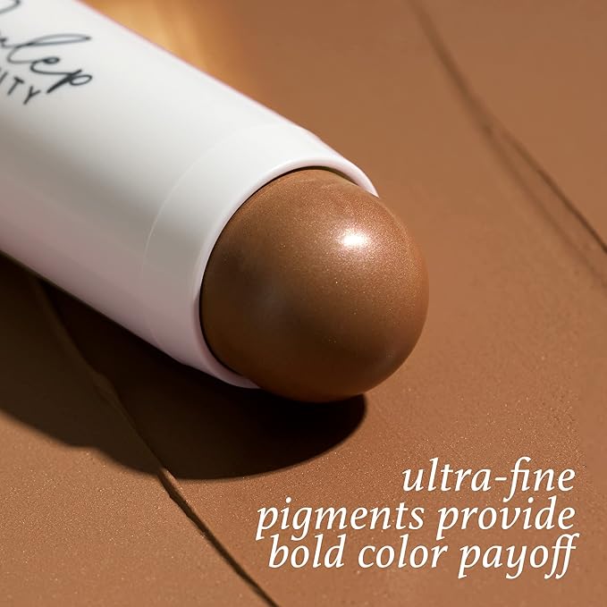 Julep Skip The Brush Cream to Powder Blush Stick Trio - Blendable and Buildable Color - 2-in-1 Blush and Lip Makeup Stick, Neutral Bronze, Sheer Glow, Passion Fruit