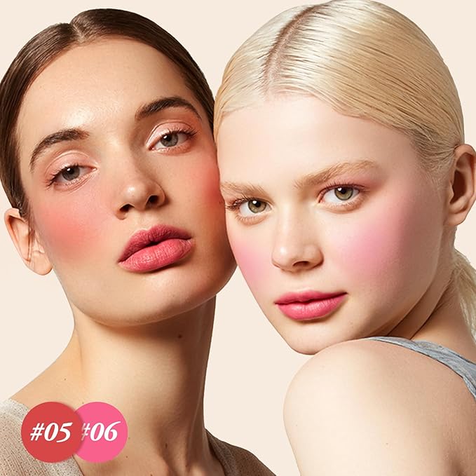 3 In 1 Cream Blush Stick, Multi-Use Blush Makeup Stick For Cheek Eye And Lip, Face Lightweight Moisturizing, Blend Natural
