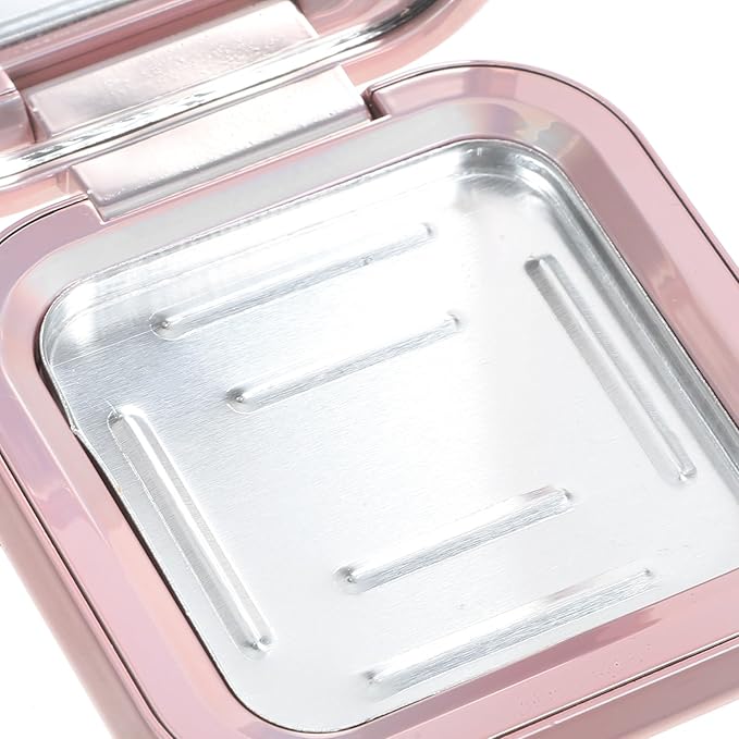 Makeup Pallette 2pcs Magnetic Eyeshadow Makeup Empty Eyeshadow Containers Box Refillable Eye Shadow with Mirror for DIY Cosmetic Foundation Blush Rose Gold Makeup Eyeshadow
