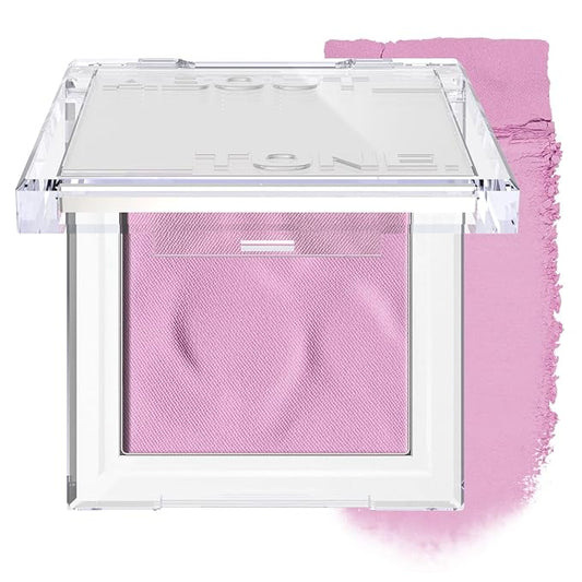 Fluffy Wear Blusher - Pressed Powder Cheek Blush with Airy and Soft Matte Blurring Finish Blendable & Buildable Natural Color Korean Makeup Vegan (06 MOOD LAVENDER)