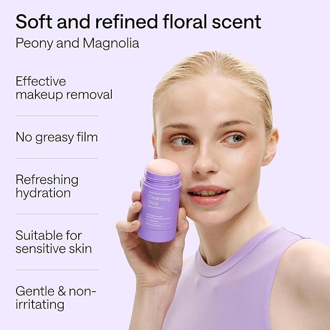 Makeup Remover Cleansing Balm Stick - Melt Cosmetics with Travel Size Facial Cleanser for Sensitive Skin