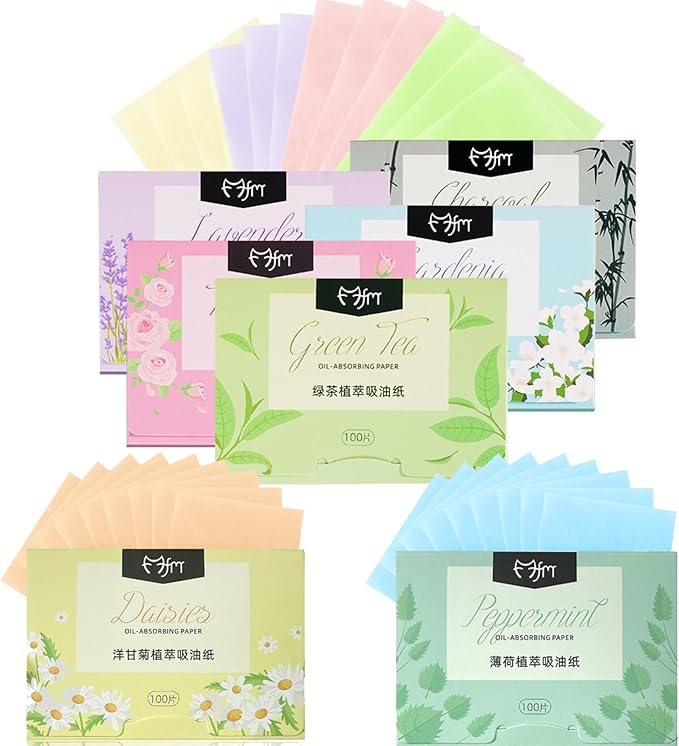 700Pcs Oil Absorbing Facial Sheets,Oil Blotting Paper Sheets Blotting Paper Oily Skin Portable Blotting Papers for Face & Nose