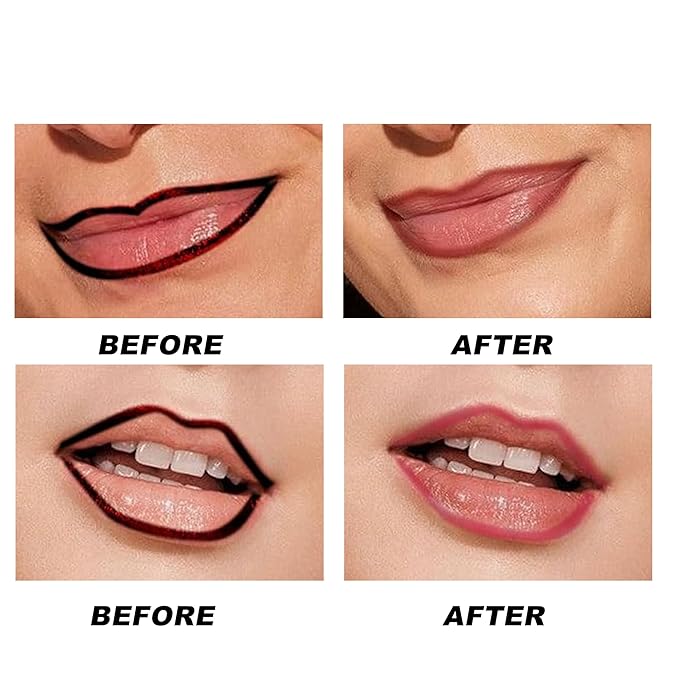 Peel Off Lip Liner Tattoo Stain - Peel & Reveal Rich Ravishing Color Peel Off Mask Lip Gloss - Transfer-proof, Smudge-Proof, Matte Finish (#4, 1 Count (Pack of 1))