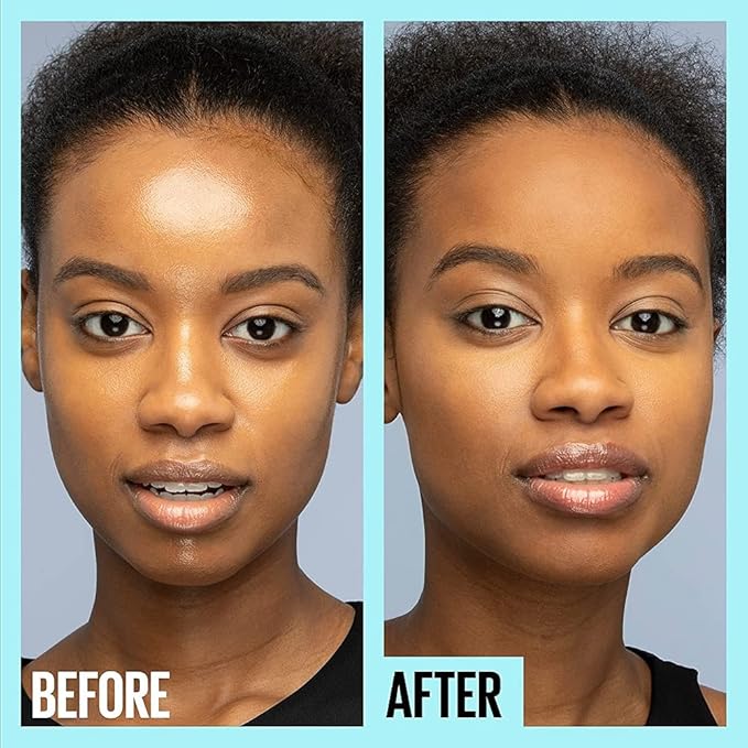 Maybelline Fit Me Matte + Poreless Mattifying Face Primer Makeup With Sunscreen, Broad Spectrum SPF 20, 16HR Wear, Shine Control, Clear, 1 Count (Pack of 2)