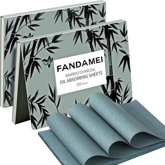 FANDAMEI Oil Blotting Sheets for Face, 200 Counts Oil Absorbing Papers for Oily Skin, Oil Control Film, Blotting Tissues