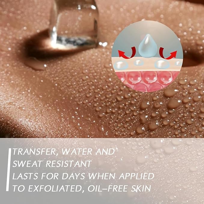 2Pcs Body Makeup Coverage Set, All Over Complexion Perfector, Waterproof Complexion Perfector, Long-Lasting Transfer-Resistant Cream, Cream Body Makeup