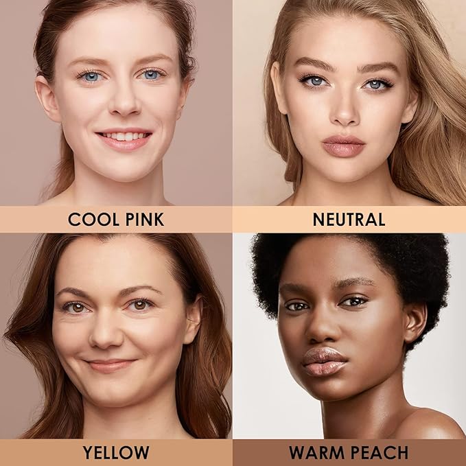FOCALLURE PerfectBase Lasting Poreless Liquid Foundation, Medium to Full Coverage with Matte Finish, Covers Blemishes & Under-Eye Circles for All Skin Types, CP01 ALABASTER