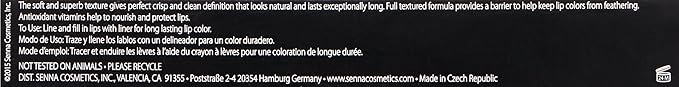 Senna Cosmetics Lip Liner Pencil, Purr