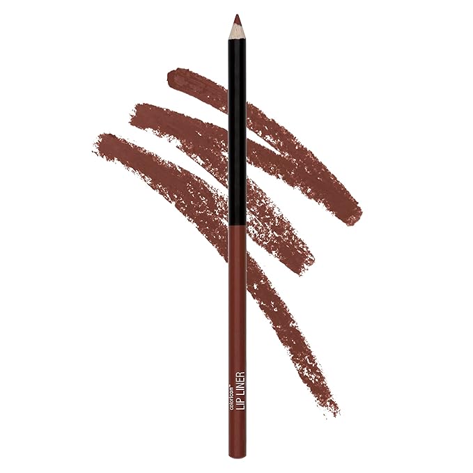 wet n wild Lip Liner Pencil Color Icon 2-Piece Lip Color Makeup Bundle, Dark Brown Chestnut and Plumberry