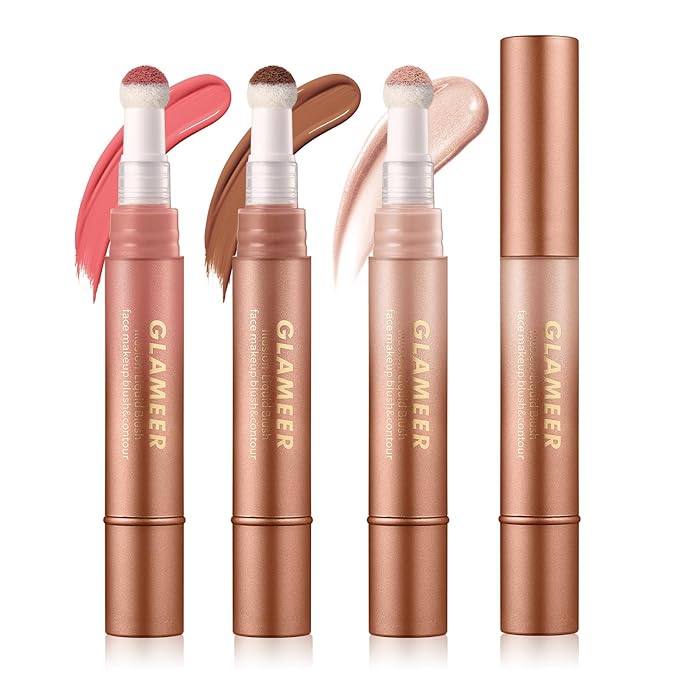 Blush Stick,Liquid Blush Stick,Silky Smooth Creamy Formula,Lightweight Blendable Blush Rouge Stick,Naturally Sculpted Look Professional Beauty Makeup Blush (02/04/06)