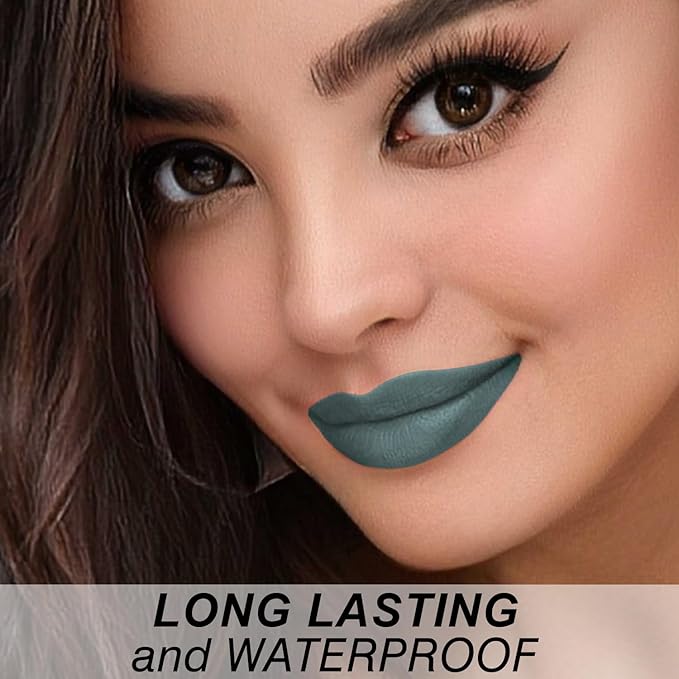 Matte Bullet Long Wear Lipstick - Vegan and Cruelty-Free - Smudge and Waterproof Matte Lipstick with Moisturizing Formula - All Day Comfort - (Slate Chic #15)