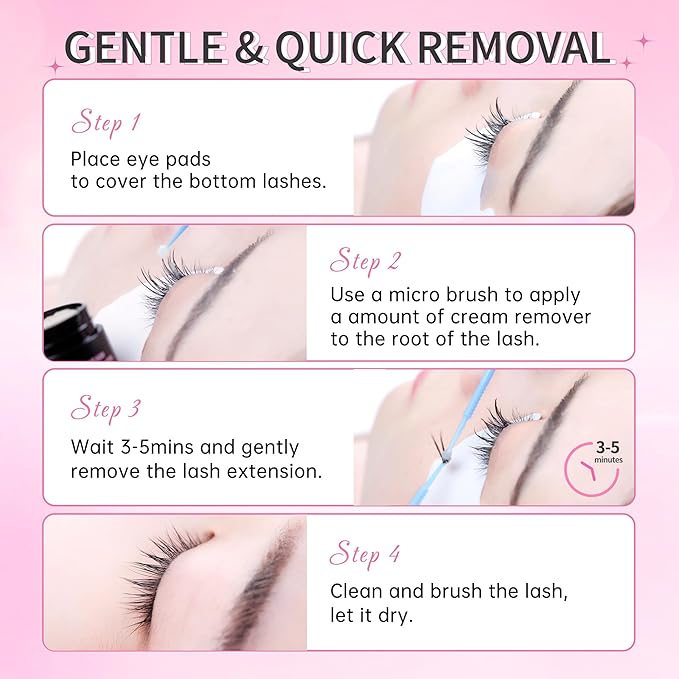 Beauty7 Eyelash Extensions Remover Cream 15g Safe Adhesive Bonder Eyelashes Glue Remover Fast Dissolution Low Irritation Eyelash Extension Supplies