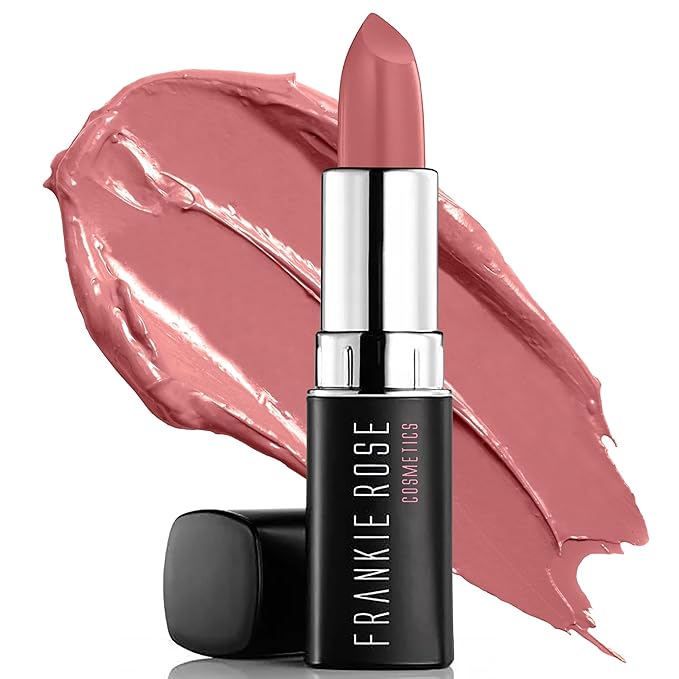 Frankie Rose Long Lasting Lipstick for Women | Smudge Proof Lipstick Enriched with Jojoba Oil | Buildable Lip Colors, Suitable For All Skin Tones | Cruelty-Free Lip Makeup | Exposed