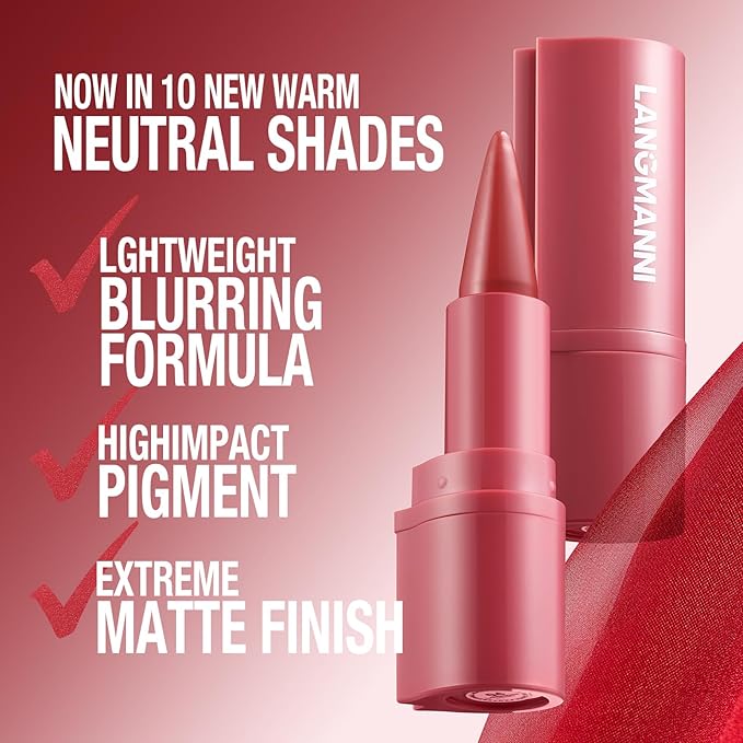 BONNIE CHOICE 6 Colors 2 in 1 Gradient Lip Liner and Lipstick Lip Combo Set, Matte Nude Red Lip Liner Creamy Lip Pencil Crayon, High Pigmented Long lasting Lipstick Makeup Gifts for Women