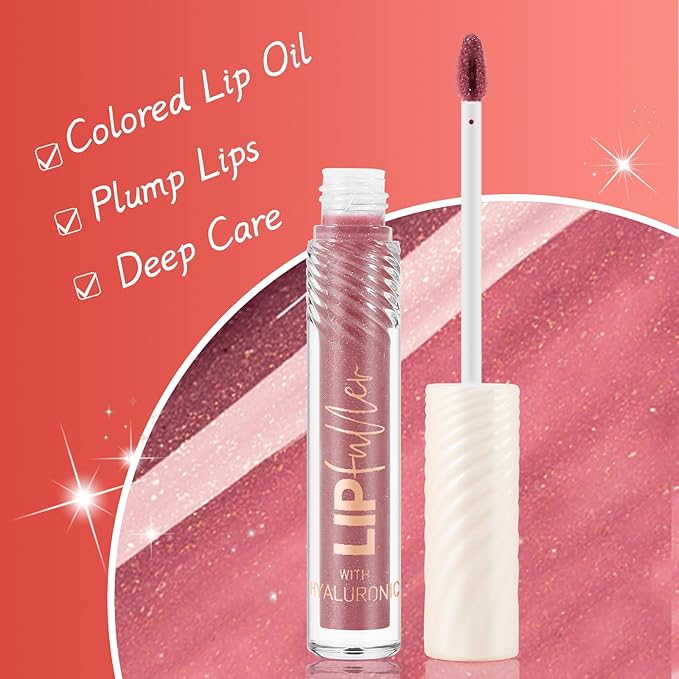 Glitter Lip Gloss, Clear Lip Glow Gloss, Hydrating And Moisturizing, Lip Gloss For Women With High Shiny Finish