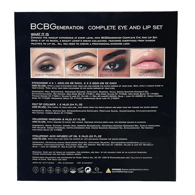 BCBGeneration Natural Complete Eye and Lip Set - 4 pcs Kit - Bronze