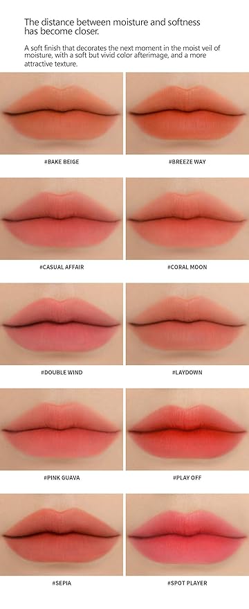 3CE BLUR WATER TINT(4.6g) soft lip with less smear with a blurry finish (#PINK GUAVA) with sun cream(1ml*3ea) with sun cream(1ml*3ea)