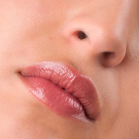 Lip and Cheek Balm - Cream Blush & Tinted Lip Balm - Infused with Hyaluronic Acid + Vitamin C - LightWeight Cream Makeup and Skincare - 99% Natural Ingredients - Vegan – Nude Beige