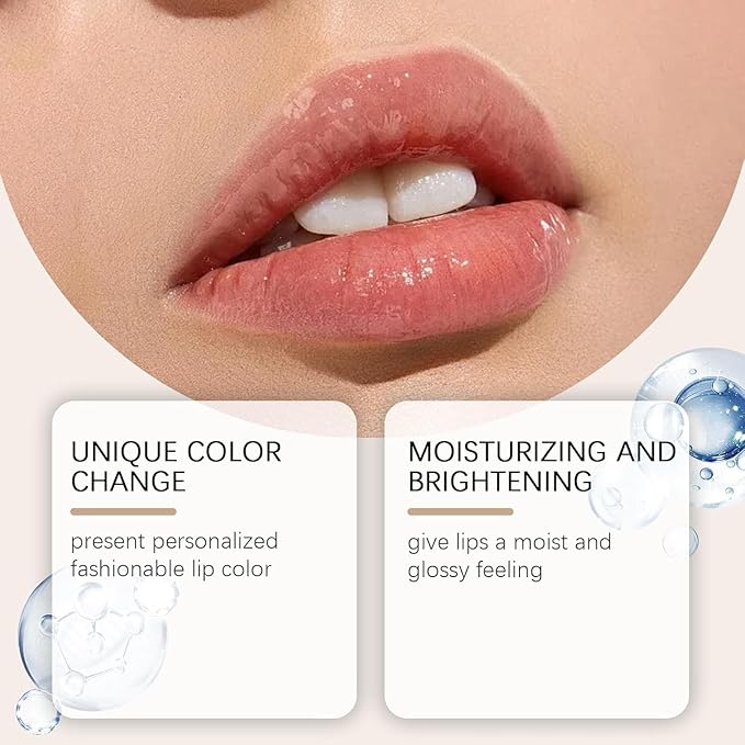 Gold Crystal color-changing Lipstick, transfer color-changing lipstick, suitable for all kinds of daily makeup, color-changing lipstick, lasting for 24 hours (1PCS)