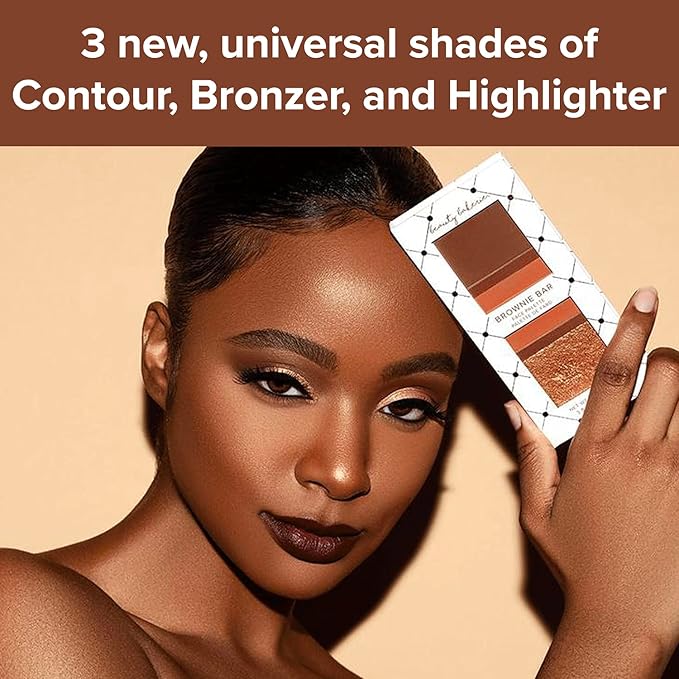 Beauty Bakerie Brownie Bar + Queen of Tarts Bar Mini Makeup Palette, Three Universal Shades of Blushes Makeup, Travel Size, 2 Pack Bundle